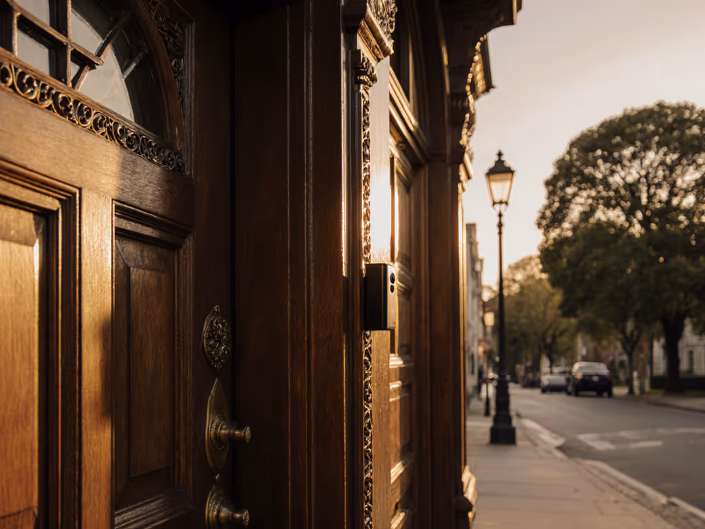 No-Drill Historic Home Doorbell Security Solutions